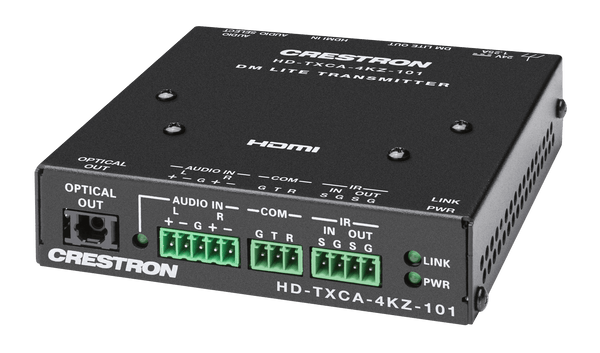 Crestron HD-TXCA-4KZ-101  DM Lite® 4K60 4:4:4 Transmitter for HDMI®, RS-232, IR, and Analog Audio Signal Extension over CATx Cable