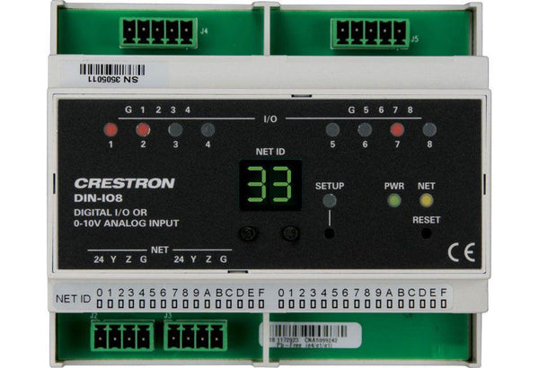 Crestron 4-Series™ DIN Rail Control System - DIN-IO8 - Creation Networks