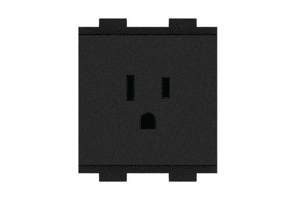 Crestron FT2A-PWR-US-1-BASIC AC Power Outlet Module for FT2 Series, Single, US NEMA 5, Type B, Attached Power Cord
