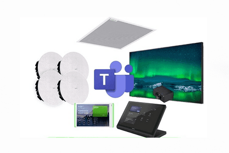 Microsoft Teams Medium Training Room or Classroom Featuring Shure, Crestron and Logitecjh Rally - Creation Networks