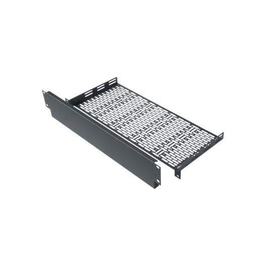 Middle Atlantic 1 RU UFA Rackshelf, 8 Inches Deep with 2 RU Faceplate - UFA-8-F2 - Creation Networks
