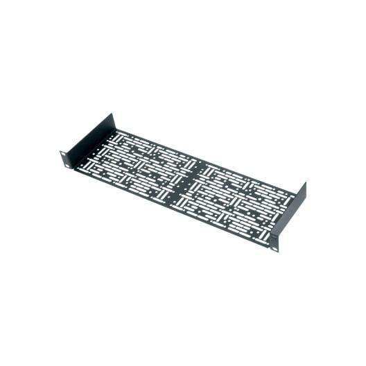 Middle Atlantic 1 RU UMS Rackshelf, 5.5 Inches Deep with 4 partial blank panels - UMS1-5.5K - Creation Networks