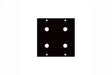 Middle Atlantic 7/16X4 7/16" (4) PORT UCP PNL - Creation Networks