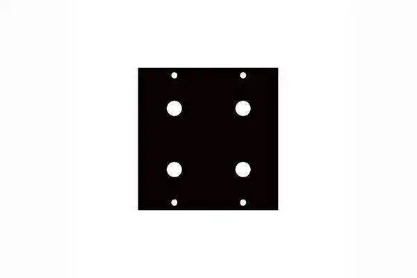 Middle Atlantic 7/16X4 7/16" (4) PORT UCP PNL - Creation Networks