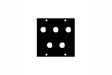 Middle Atlantic BNC Punchout Panel with (5) Holes - 1/2BNC5 - Creation Networks