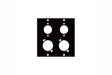Middle Atlantic COMBO4 COMBO M/F XLR(4)PORT UCP - Creation Networks