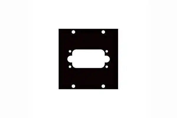 Middle Atlantic Custom UCP Connector Panel with (2) Openings for UCP-SF - 1G2 - Creation Networks
