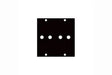 Middle Atlantic Dual 3/8" Banana Jack Punchout Panel - 3/8BANA2 - Creation Networks