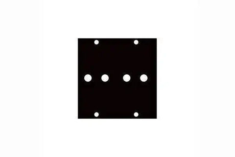 Middle Atlantic Dual 3/8" Banana Jack Punchout Panel - 3/8BANA2 Racks Middle Atlantic