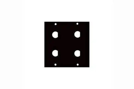 Middle Atlantic Four 3/8" BNC Shell Punchout Panel - 3/8BNC4 Racks Middle Atlantic