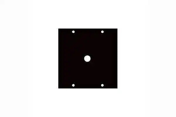 Middle Atlantic One 3/8" Diameter Punchout Panel - 3/8X1 - Creation Networks