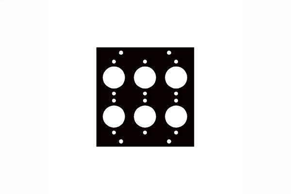 Middle Atlantic XLRM6 MALE XLR (6) PORT UCP PNL - Creation Networks