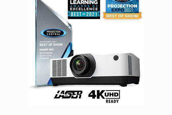 Sharp 8200-Lumen Professional Installation Projector w/ 4K support (White) - NP-PA804UL-W Projection Sharp