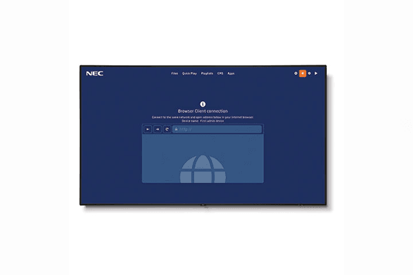 NEC MultiSync V864Q-MPI 86" 4K UHD Display with integrated SoC MediaPlayer w/ CMS platform - Creation Networks