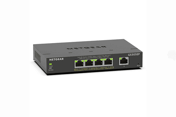 Netgear GS305EP 5-Port Gigabit PoE+ Compliant Managed Switch - Creation Networks