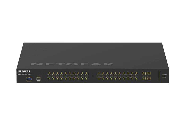Netgear GSM4248P-100NAS Managed Ethernet Switch w- 48 Ports (40 x 10-100-1000BASE-T RJ45 and 8 x 1000BASE-X SFP) - Creation Networks