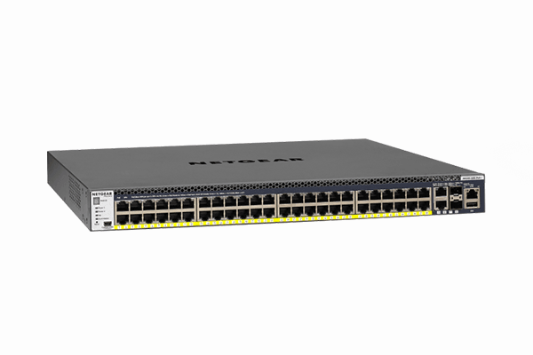Netgear M4300-52G-PoE+ (GSM4352PB)48x1G PoE+ 591W, 2x10G, 2xSFP+ Managed Switch - GSM4352PB-100NES - Creation Networks