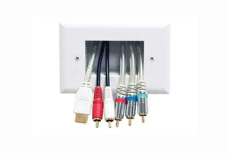 Peerless-AV Easy Mount Recessed Low Voltage Cable Plate - IBA4-W - Creation Networks