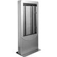 Peerless-AV Floorstanding Back-to-Back Portrait Kiosk for Two 49" Displays up to 1.81" Deep (Silver) - KIPC2549BS - Creation Networks