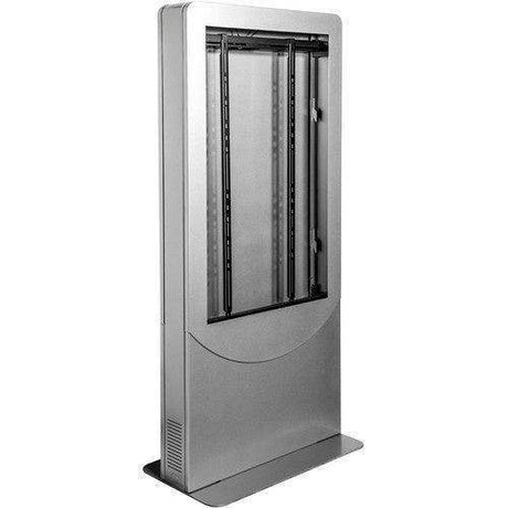 Peerless-AV Floorstanding Back-to-Back Portrait Kiosk for Two 50" Displays up to 1.81" Deep (Silver) - KIPC2550BS - Creation Networks