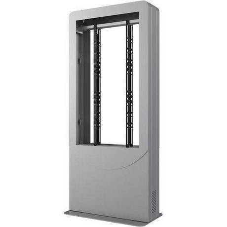 Peerless-AV Floorstanding Back-to-Back Portrait Kiosk for Two 65" Displays up to 1.81" Deep (Silver) - KIPC2565BS - Creation Networks
