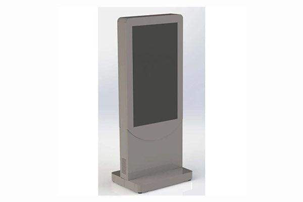 Peerless-AV Floorstanding Portrait Curved Kiosk for 55" display(BLACK) - KIPC2555 - Creation Networks