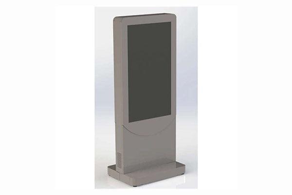 Peerless-AV Floorstanding Portrait Curved Kiosk for 55" display(BLACK) - KIPC2555 - Creation Networks