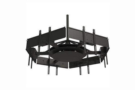 Peerless-AV Hex Mount - Holds six displays to form a circle, with telescoping arms - DST942-6 - Creation Networks