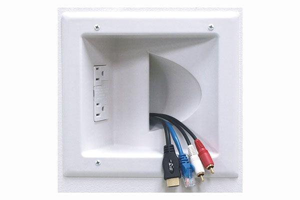 Peerless-AV IN-Wall Accessories Box with 125V Duplex Power Receptacle. - IBA5-W - Creation Networks