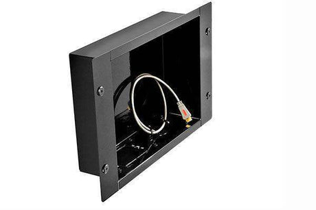Peerless-AV In-wall Metal Box Large w/1 knock out for A/V Accessories-Gloss Black - IBA2 - Creation Networks