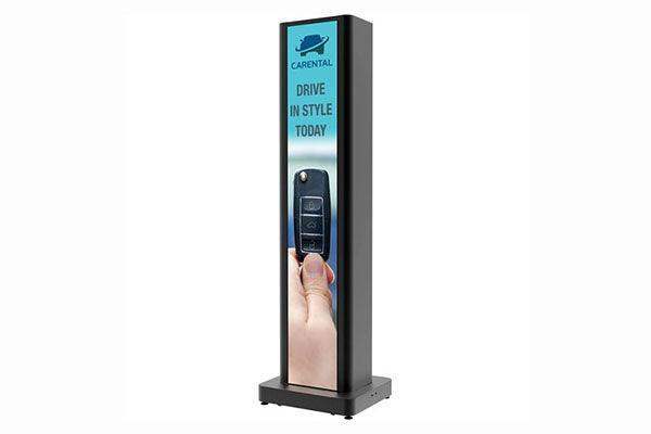 Peerless-AV Kiosk - (1) LG 86" Stretch Portrait - Black - KIP586-1LG - Creation Networks