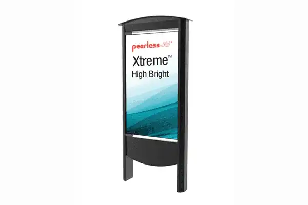 Peerless-AV KOP2549-XHB Outdoor Smart City Kiosks with 49" XtremeTM High Bright Outdoor Display (Black) TV & Monitor Mounts Peerless-AV Default Title
