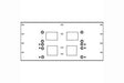 Peerless-AV WSP716 Triple Metal stud wall plate For PLA Series, 16" stud centers - Creation Networks