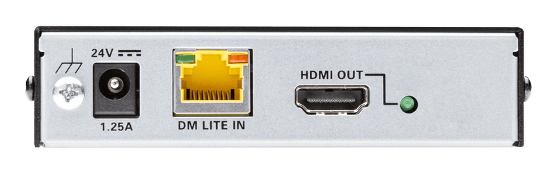 Crestron HD-RXCA-4KZ-101  DM Lite® 4K60 4:4:4 Receiver for HDMI®, RS-232, IR, and Analog Audio Signal Extension over CATx Cable