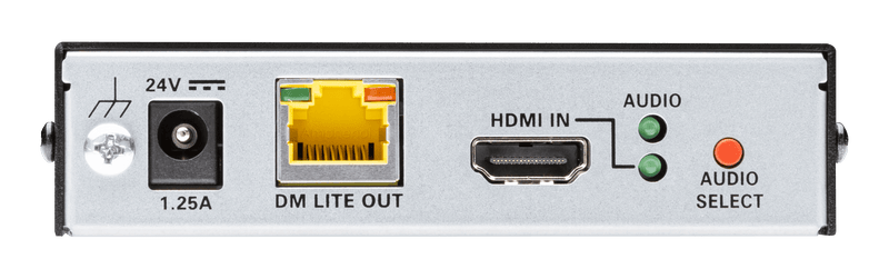 Crestron HD-TXA-4KZ-101  DM Lite 4K60 4:4:4 Transmitter for HDMI and Analog Audio Signal Extension over CATx Cable (Discontinued)