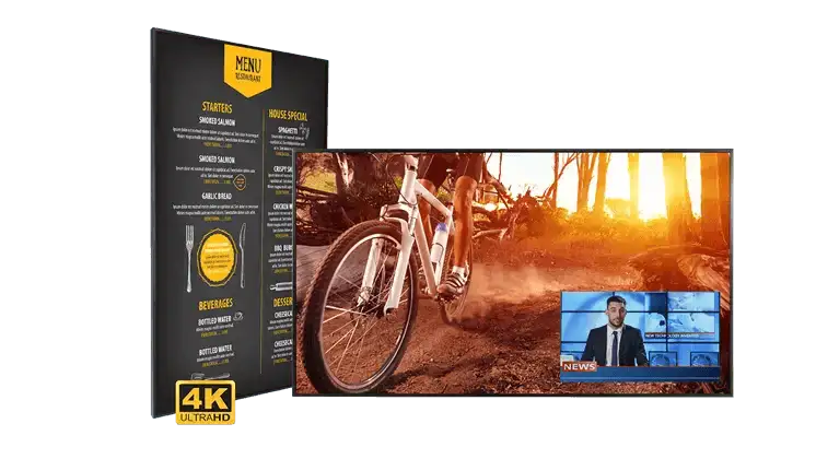 Planar URP75-ERO-T UltraRes P Series - 75" LED-backlit LCD display - 4K - for digital signage / interactive communication - TAA Compliant - 998-2654-01 - Creation Networks