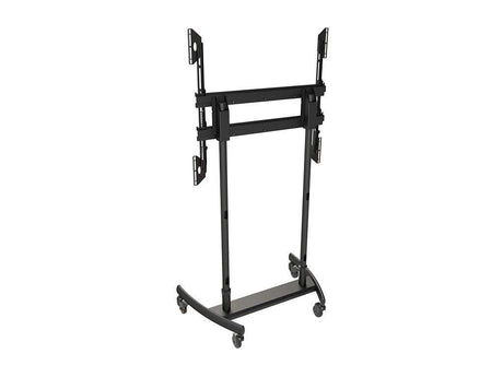 Premier Mounts LFC-LB Large Format Mobile Cart for Flat-Panels (Black Poles) - Creation Networks