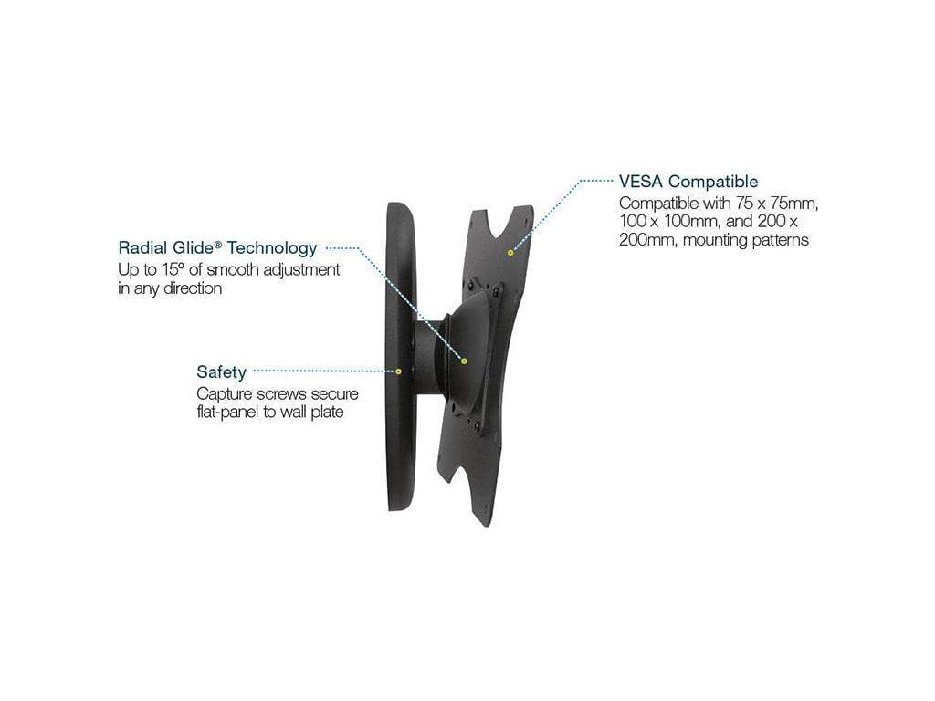 Premier Mounts PTM-B Single Stud Tilt and Pivot Mount - Creation Networks