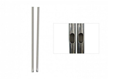 Premier Mounts T72 72" Chrome Replacement Poles Work With Dual Pole Carts and Stands - Creation Networks