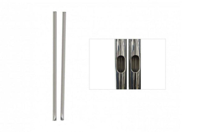 Premier Mounts T72 72" Chrome Replacement Poles Work With Dual Pole Carts and Stands - Creation Networks