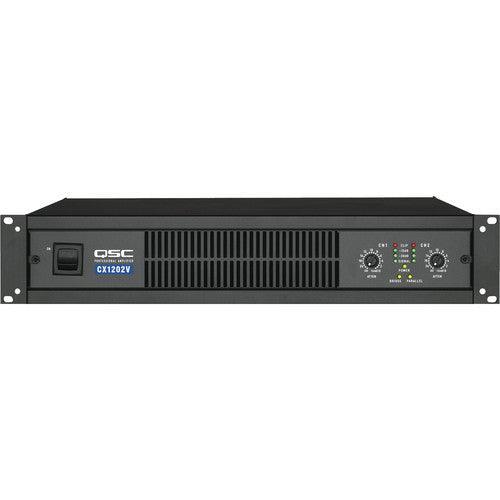 QSC 2-channel Professional Power Amplifier, 250W at 70V Stereo Mode, 400W at 140V Bridge-Mono, 20Hz-20kHz, 12kOhms Balanced Input Impedance - CX302V - Creation Networks