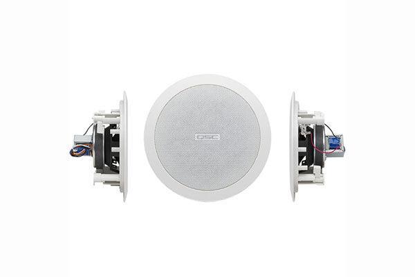 QSC 4.5" Ceiling-Mounted Speaker (White) - AC-C4T-NB - Creation Networks