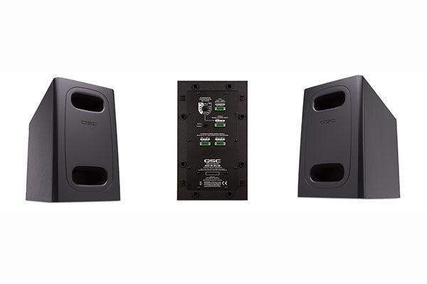 QSC 6.5" DualVoiceCoil Surface Subwoofer/HiPass Out-70/100V-Bypass/Lo-Z Mono/Stereo/Surface Install (Black) - AD-S.SUB-BK - Creation Networks