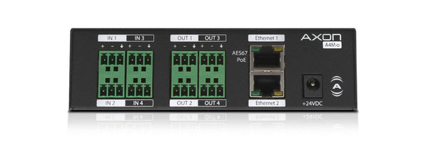 QSC Attero Tech Axon A4Mio 4 x 4 AES67 Network Audio I/O Endpoint-A4MIO - Creation Networks