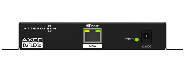 QSC Attero Tech Axon D2FLEXio 2 Channel Flex Line Level I - O Interface - PoE or 24VDC - Creation Networks