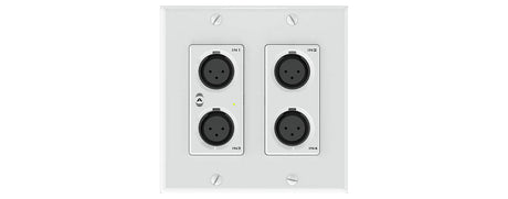 QSC Dante network audio wall plate 4x2 mic/line I/O (Attero Tech) - unDX4I - Creation Networks
