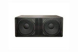 QSC Dual 18in Passive Subwoofer (Black) - GP218-sw-BK - Creation Networks