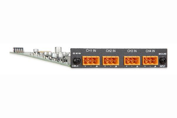 QSC I/O Card (4 Channels, 48v Phantom power, HP) - CIML4-HP - Creation Networks