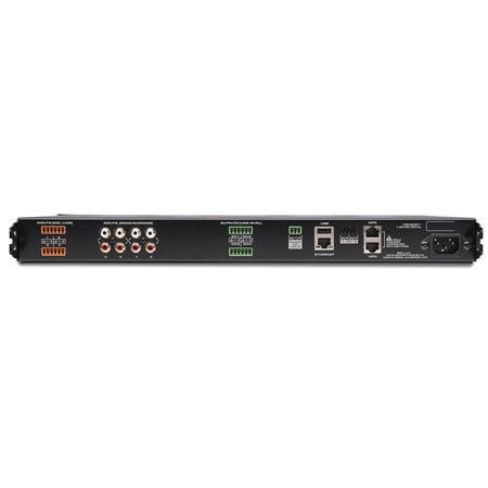 QSC MP-M40 Digital Business Music and Paging Zone Mixer/Processor, 8 Inputs and 4 Outputs - Creation Networks