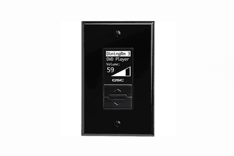 QSC MP-MFC Decora-Style Wall Controller for MP-M Series Mixers, Black - MP-MFC-BK (Discontinued) - Creation Networks